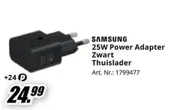 MediaMarkt SAMSUNG 25W Power Adapter Zwart Thuislader aanbieding