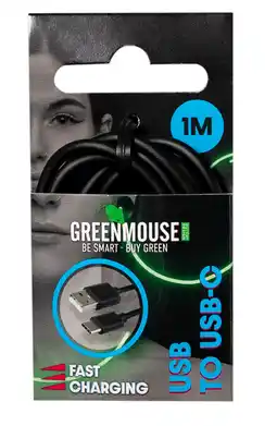 PLUS GreenMouse USB-C data cable - 1m aanbieding