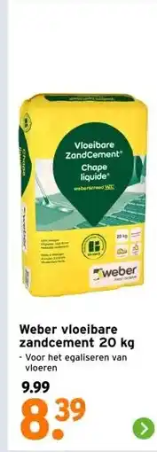 GAMMA Weber vloeibare zandcement 20 kg - aanbieding