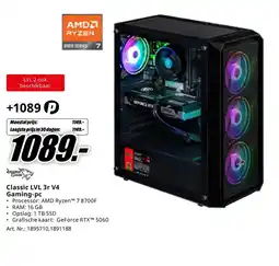 MediaMarkt Classic LVL 3r V4 Gaming-pc aanbieding