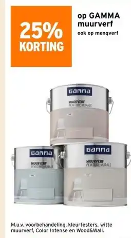GAMMA op GAMMA muurverf aanbieding