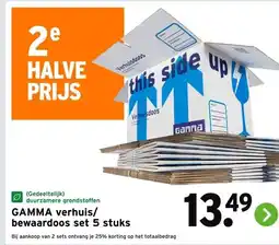 GAMMA GAMMA verhuis/ bewaardoos set aanbieding