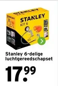 GAMMA Stanley 6-delige luchtgereedschapset aanbieding