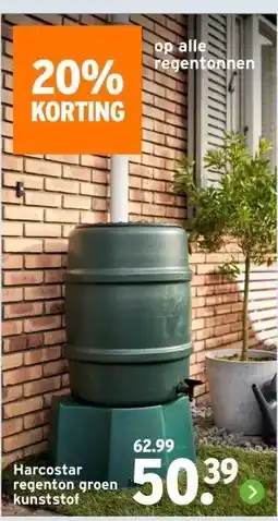 GAMMA Harcostar regenton groen kunststof aanbieding