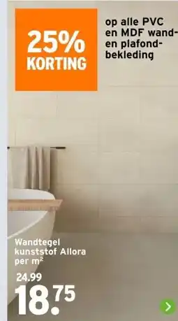 GAMMA Wandtegel kunststof Allora aanbieding