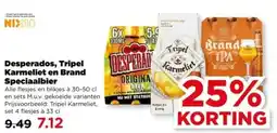 PLUS Desperados, Tripel Karmeliet en Brand Speciaalbier aanbieding