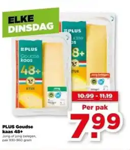 PLUS PLUS Goudse kaas 48+ aanbieding