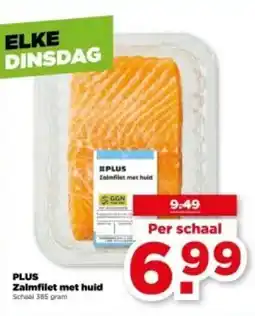 PLUS PLUS Zalmfilet met huid aanbieding