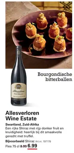 Sligro Allesverloren Wine Estate aanbieding