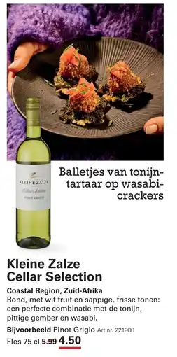 Sligro Kleine Zalze Cellar Selection aanbieding