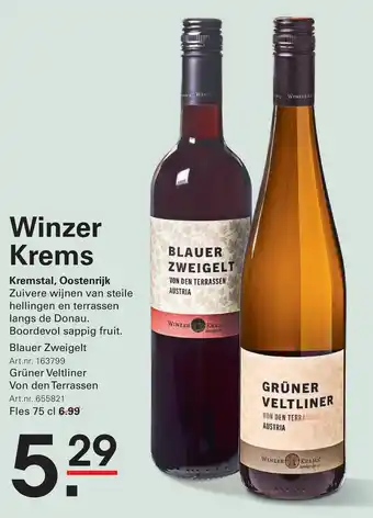 Sligro Winzer Krems aanbieding
