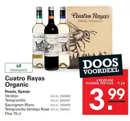 Sligro Cuatro Rayas Organic aanbieding