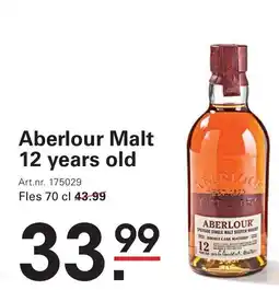 Sligro Aberlour Malt 12 years old aanbieding