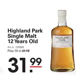Sligro Highland Park Single Malt 12 Years Old aanbieding