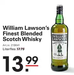 Sligro William Lawson's Finest Blended Scotch Whisky aanbieding