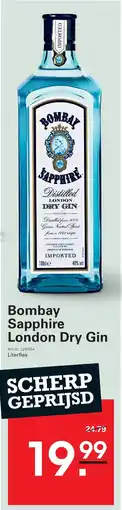 Sligro Bombay Sapphire London Dry Gin aanbieding
