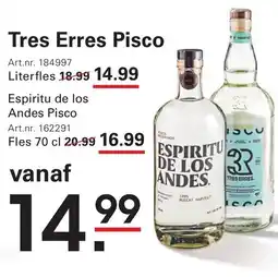 Sligro Tres Erres Pisco aanbieding
