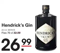 Sligro Hendrick's Gin aanbieding