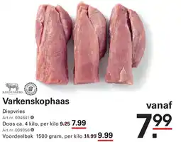 Sligro Varkenskophaas aanbieding