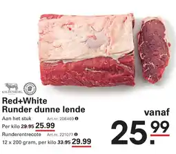 Sligro Red+White Runder dunne lende aanbieding