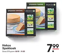 Sligro Hekos Spekkoek aanbieding