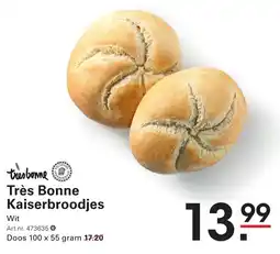 Sligro Très Bonne Kaiserbroodjes aanbieding