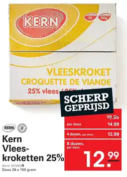 Sligro Kern Vlees kroketten 25% aanbieding