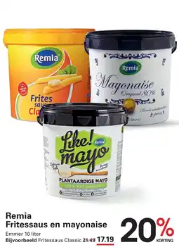 Sligro Remia Fritessaus en mayonaise aanbieding