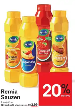 Sligro Remia Sauzen aanbieding