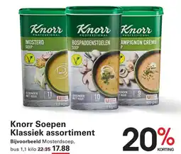 Sligro Knorr Soepen Klassiek assortiment aanbieding