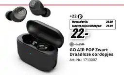 MediaMarkt GO AIR POP Zwart Draadloze oordopjes aanbieding