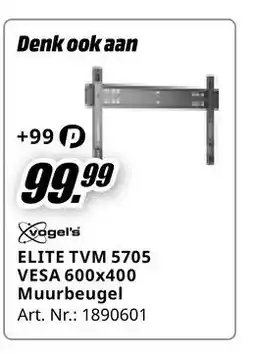 MediaMarkt ELITE TVM 5705 VESA 600x400 Muurbeugel aanbieding