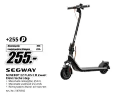 MediaMarkt SEGWAY NINEBOT E2 PLUS E II Zwart Elektrische step aanbieding