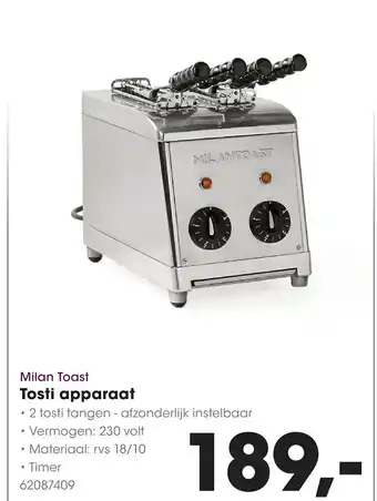 HANOS Tosti apparaat aanbieding