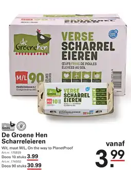 Sligro De Groene Hen Scharreleieren aanbieding