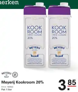 Sligro Meyerij Kookroom 20% aanbieding