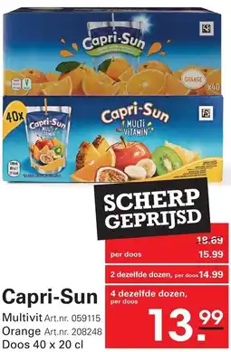 Sligro Capri-Sun aanbieding