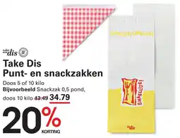 Sligro Take Dis Punt en snackzakken aanbieding
