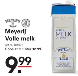 Sligro Meyerij Volle melk aanbieding