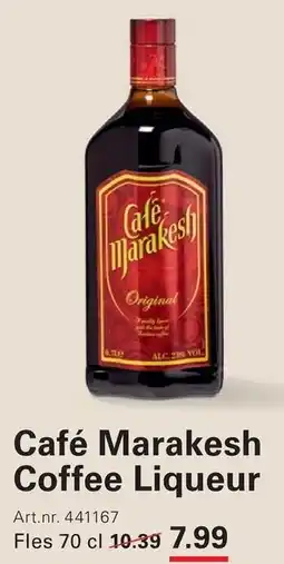 Sligro Café Marakesh Coffee Liqueur aanbieding