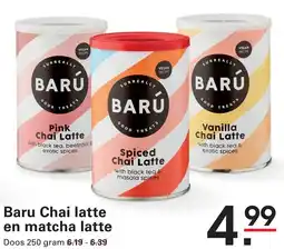 Sligro Baru Chai latte en matcha latte aanbieding