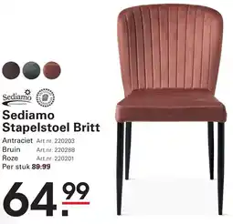 Sligro Sediamo Stapelstoel Britt aanbieding