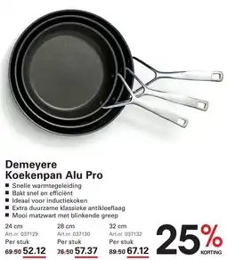 Sligro Demeyere Koekenpan Alu Pro aanbieding