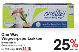Sligro One Way Wegwerpspuitzakken aanbieding
