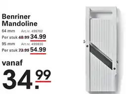 Sligro Benriner Mandoline aanbieding