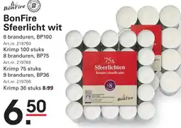 Sligro BonFire Sfeerlicht wit aanbieding