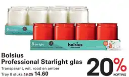 Sligro Bolsius Professional Starlight glas aanbieding