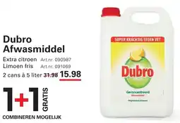 Sligro Dubro Afwasmiddel aanbieding