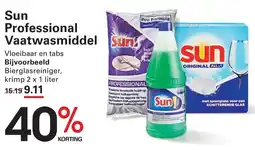 Sligro Sun Professional Vaatwasmiddel aanbieding