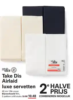 Sligro Take Dis Airlaid luxe servetten aanbieding